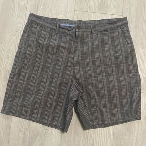 🔥BUNDLESALE Mens 40 Roundtree & Yorke plaid flat front shorts